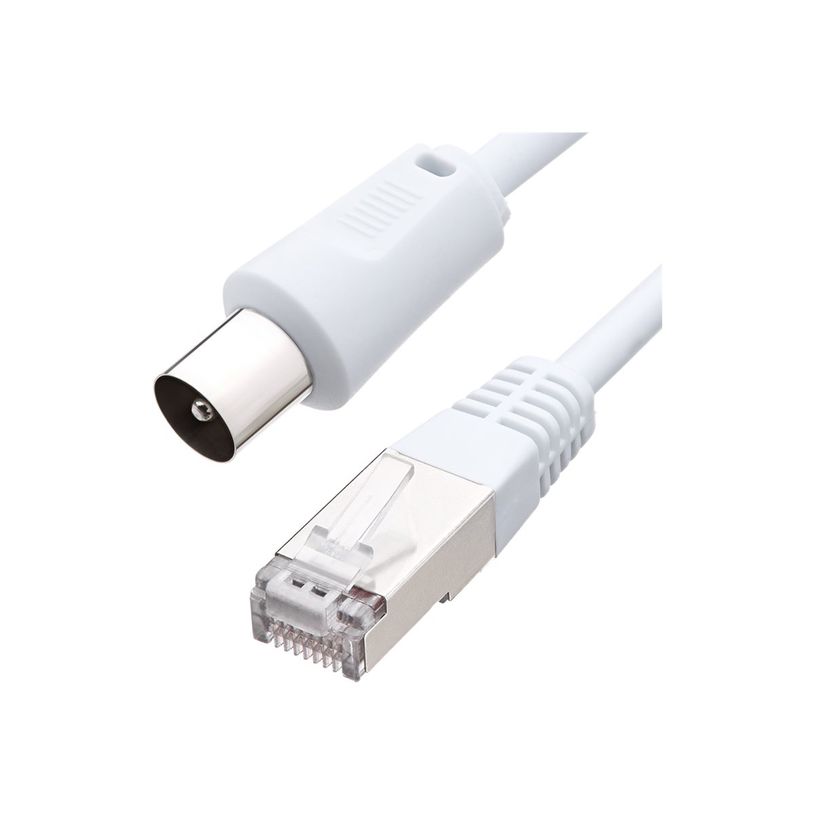 3571211530381-BIGBEN Connected - Câble d'antenne - connecteur IEC pour RJ-45 CAT7 S/FTP  - 2 m - blanc-P_405240472_6-3