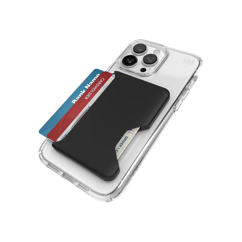 840168532148-Speck - Porte-cartes de visite pour 3 cartes de crédit - with clicklock - compatibilité avec MagSafe - noir - pour Apple iPhone 14, 14 Pro, 14 Pr-P_405240492_4-3