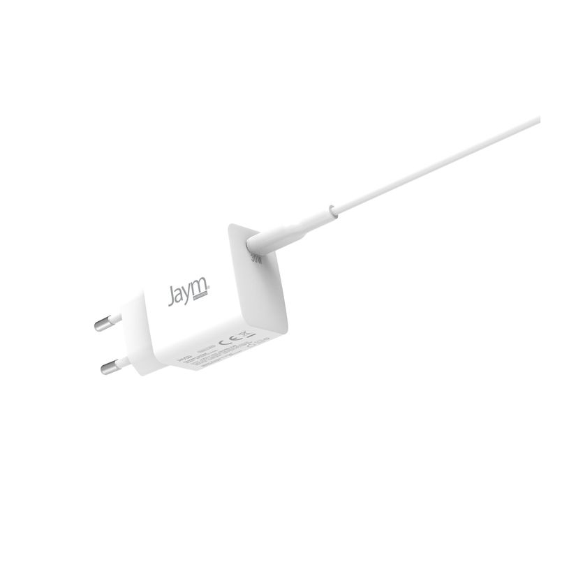3701263528856-JAYM - Chargeur secteur avec cable USB-C (2 m) - blanc-P_405240791_4-2