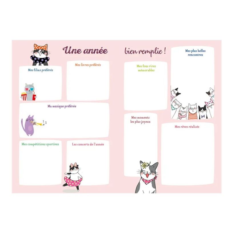 9782036069435-Larousse - Agenda scolaire - 2025-2026 - 1 jour par page - 131 x 190 mm - 320 pages - chat-P_405240851_3-1