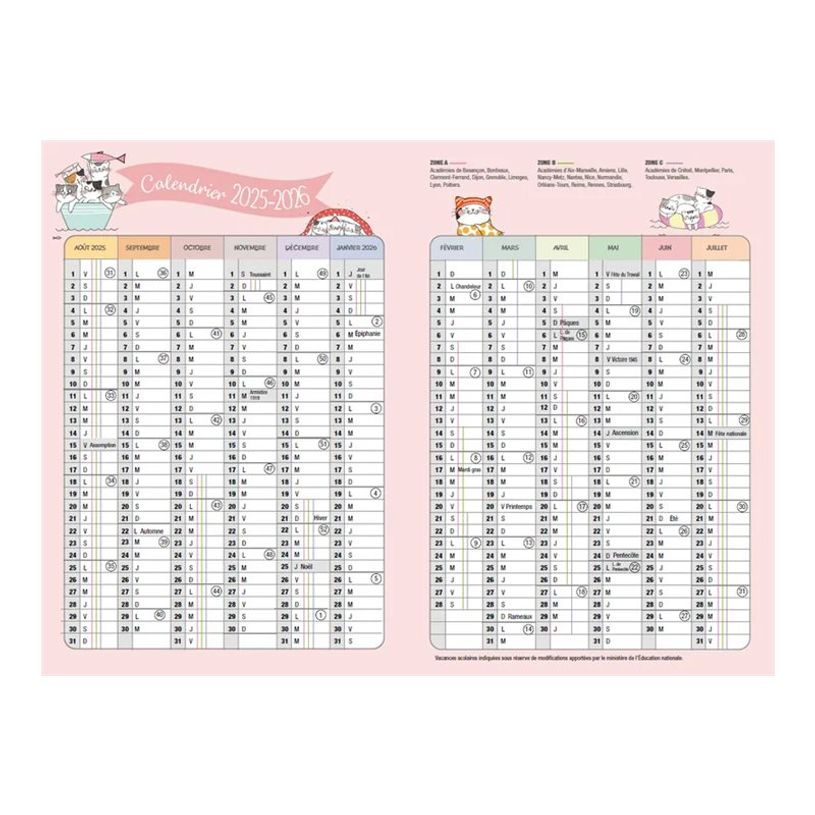 9782036069435-Larousse - Agenda scolaire - 2025-2026 - 1 jour par page - 131 x 190 mm - 320 pages - chat-P_405240851_6-2
