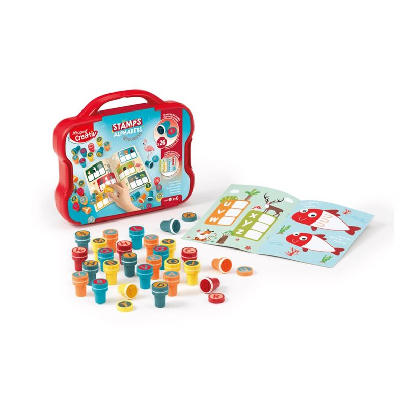 3154149070893-Maped Creativ - Ensemble de timbre d'artisanat - 26 pièces - alphabet - rouge, orange, ja-P_405241109_4-3