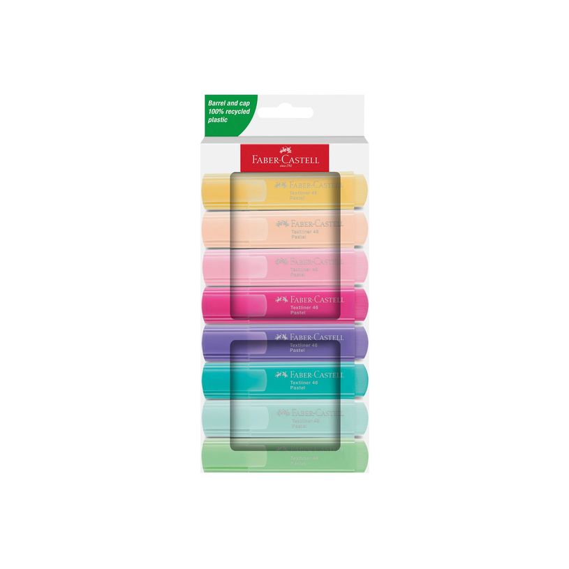 4005402546589-Faber-Castell Textliner 46 Pastel - Set de 8 surligneurs - Couleurs assorties-P_405241159_9-7