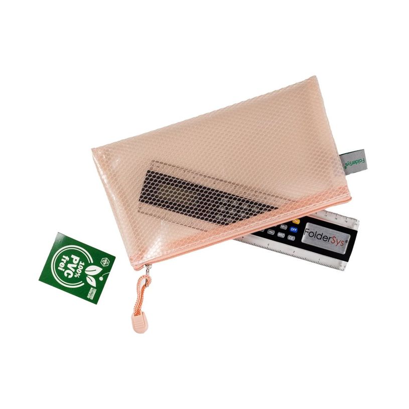 4250037433333-FolderSys - Valisette à fermeture éclair - pour DIN lang - transparent pastel apricot-P_405241506_2-1