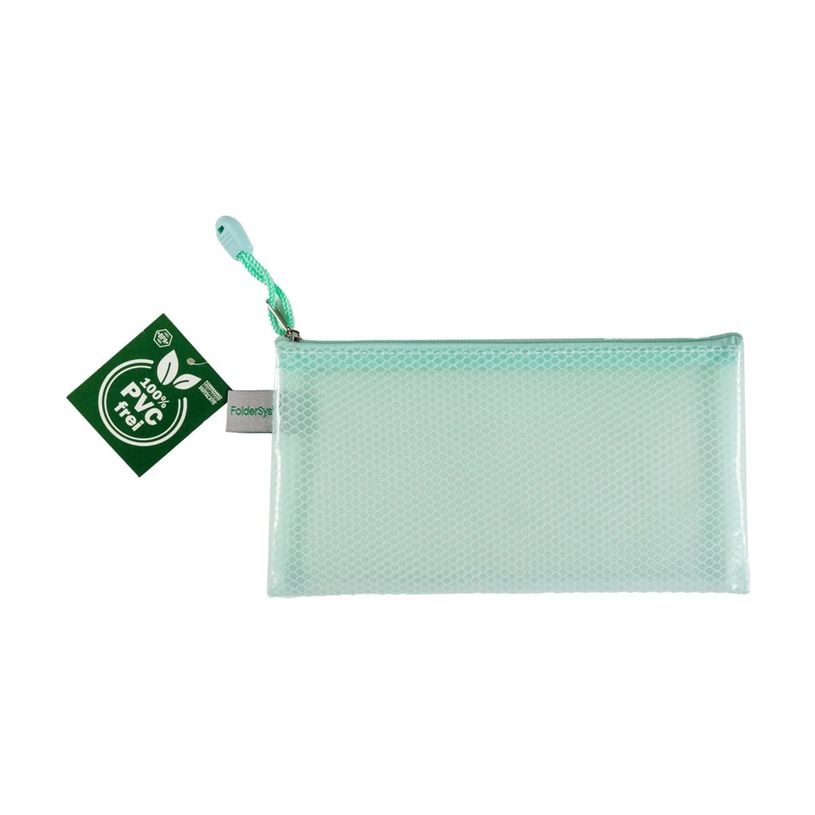 4250037433319-FolderSys - Valisette à fermeture éclair - pour DIN lang - vert pastel transparent-P_405241509_5-1