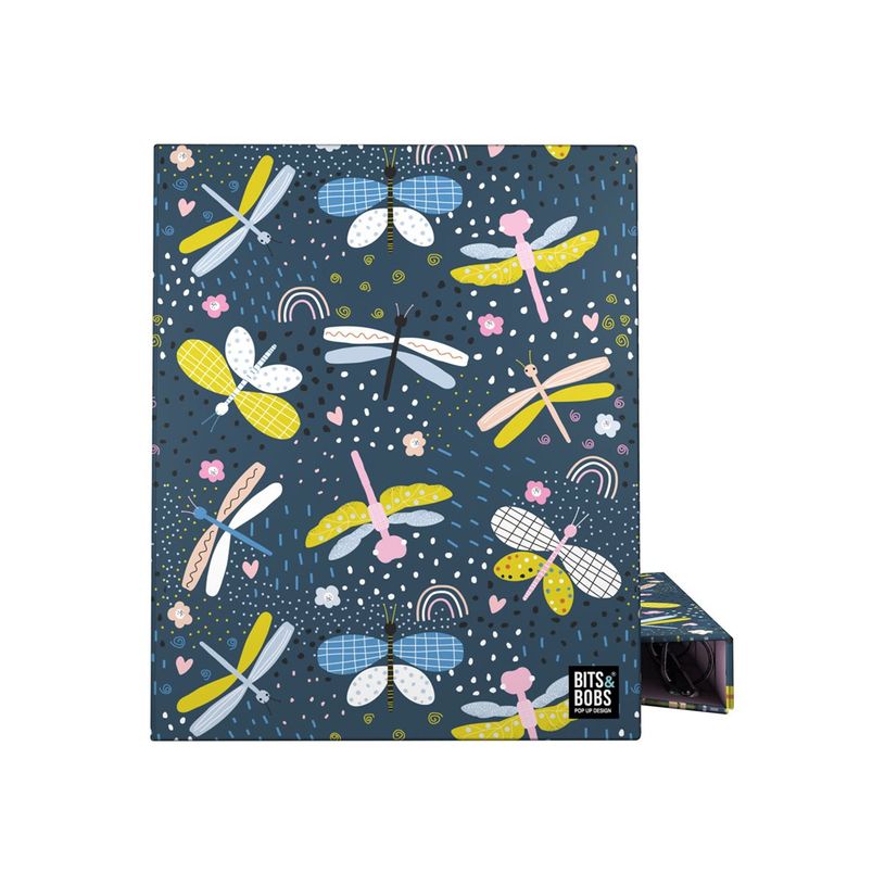 8413623170357-Grafoplas BITS&BOBS - Classeur à anneaux - pour A5 (148 x 210 mm) - libellule-P_405241547_1-0