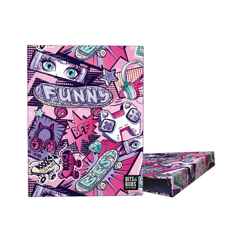 8413623170395-Grafoplas BITS&BOBS - Classeur à anneaux - pour A5 (148 x 210 mm) - manga-P_405241549_2-1