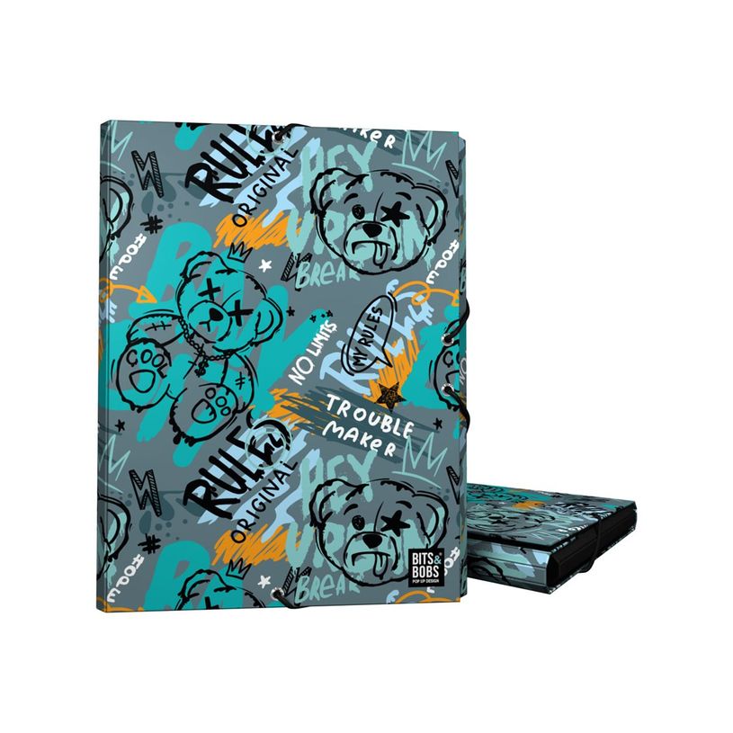 8413623253388-Grafoplas BITS&BOBS - Chemise à 3 rabats - pour Folio - ours-P_405241610_1-0