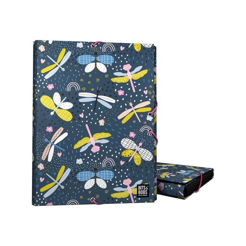 8413623253289-Grafoplas BITS&BOBS - Chemise à 3 rabats - pour Folio - libellule-P_405241612_1-0