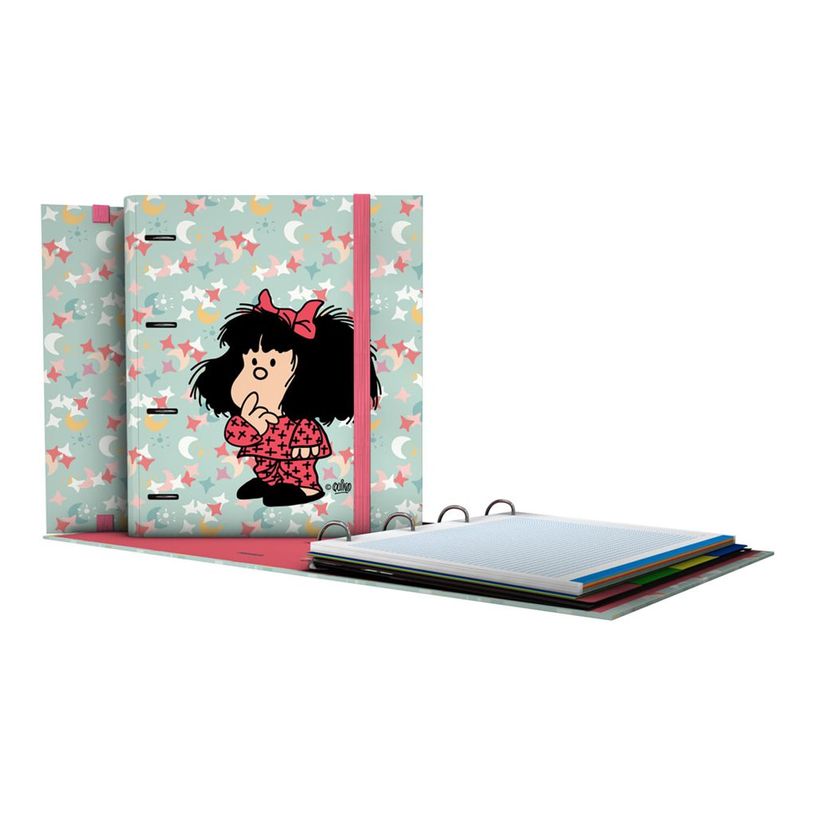 8413623171576-Grafoplas - Classeur à anneaux - pour A4 (210 x 297 mm) - mafalda pajamas-P_405241666_1-0