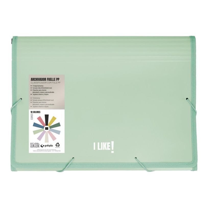 8413623298501-Grafoplas - Trieur à soufflet - 13 positions - pour Folio - vert clair-P_405241747_1-0