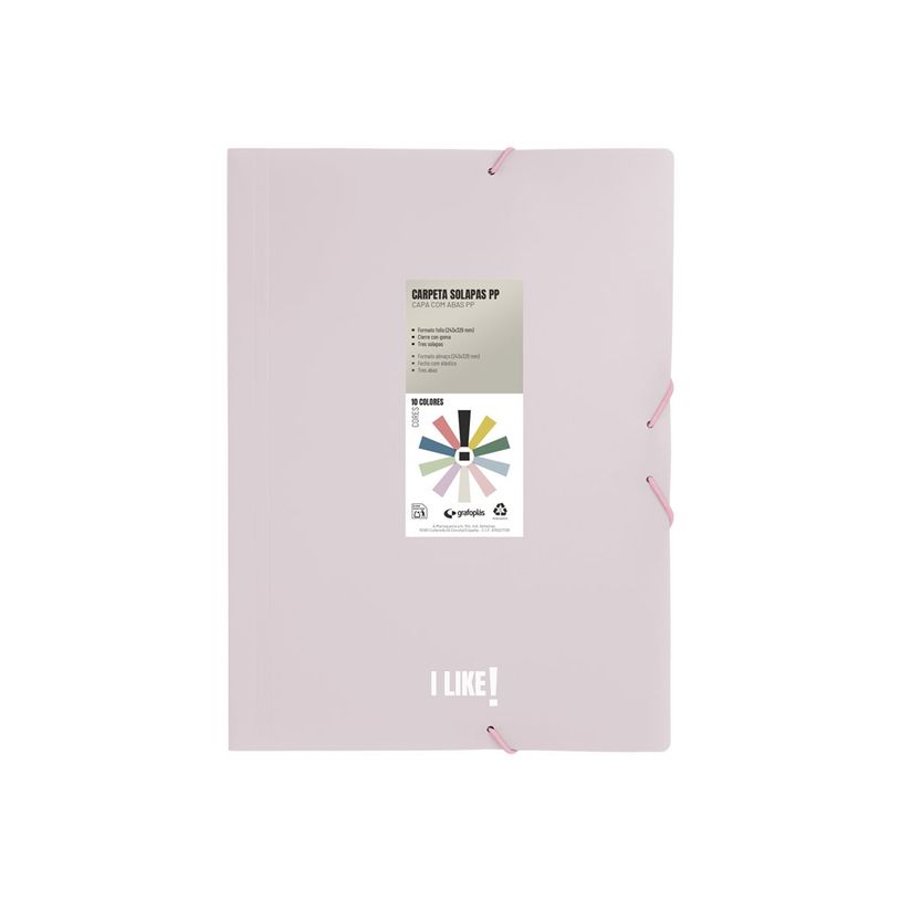 8413623484812-Grafoplas I Like! - Chemise à 3 rabats - pour Folio - rose doux-P_405241776_1-0