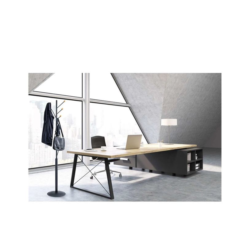 4002390075015-MAULaura - Porte-manteau sur pied - 4 patères - noir-P_405241908_6-4