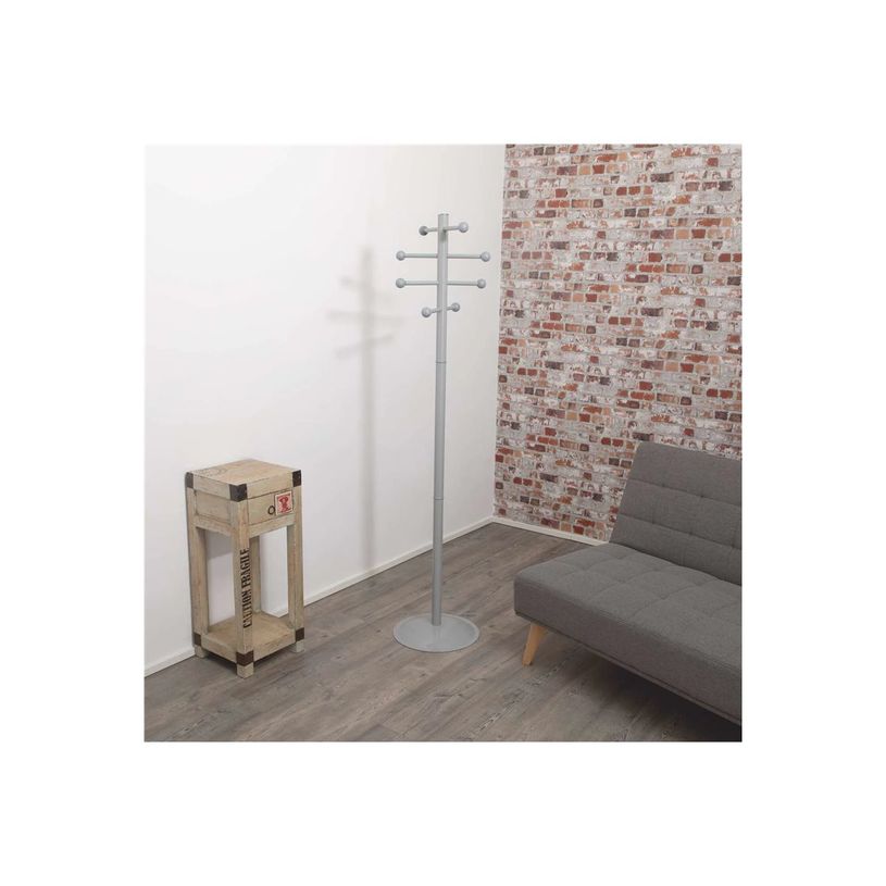 4002390095068-MAULSaphir Lite - Porte-manteau sur pied - 8 patères - gris-P_405241909_6-4