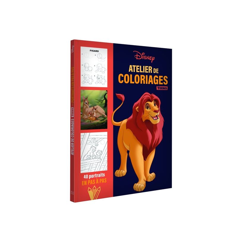 9782017232575-DISNEY TEENS - Atelier de coloriages - Portraits en pas à pas - livre à colorier-P_405241996_1-0