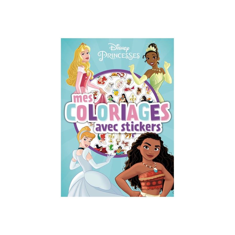 9782017232612-DISNEY - Mes coloriages avec stickers - Princesses - livre à colorier-P_405241998_1-0