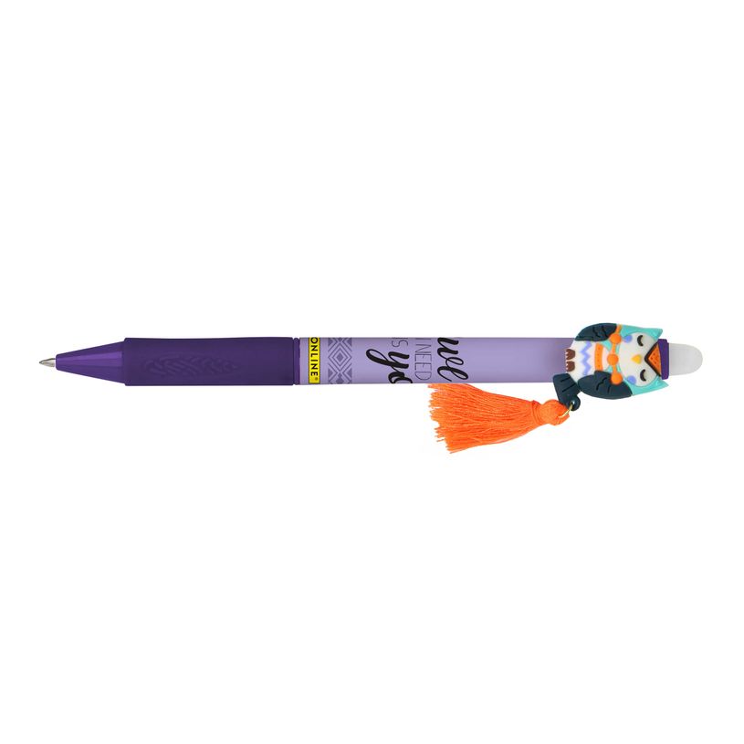 4014421354631-Stylo encre gel magiXX Fun Charming Owl, encre effaçable bleue--0