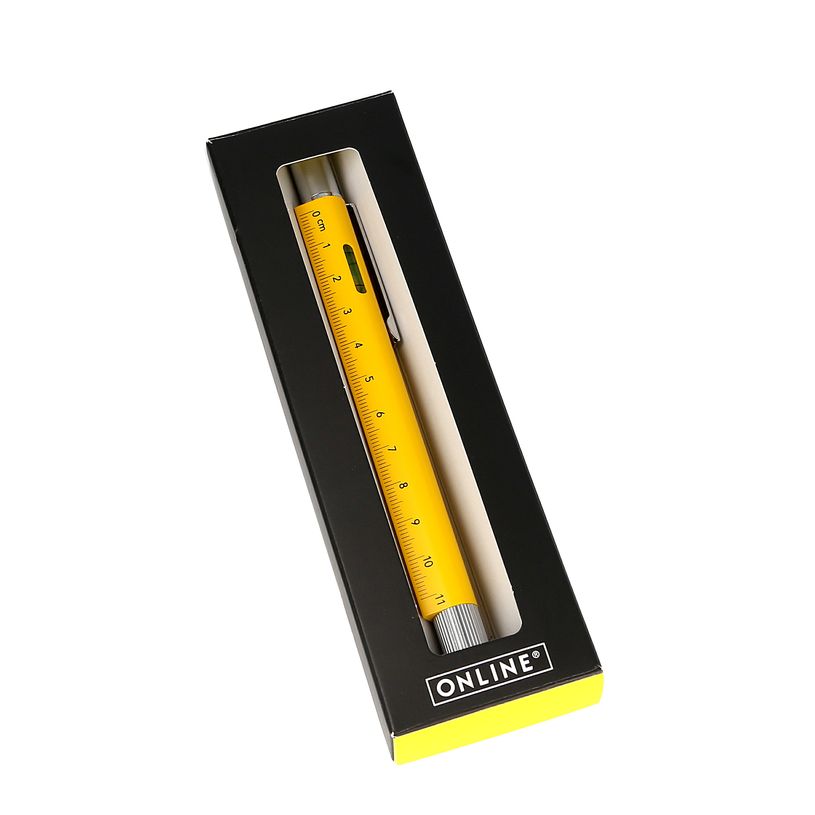 4014421701701-Stylo bille Tool Pen Yellow/jaune en boîte cadeau--0