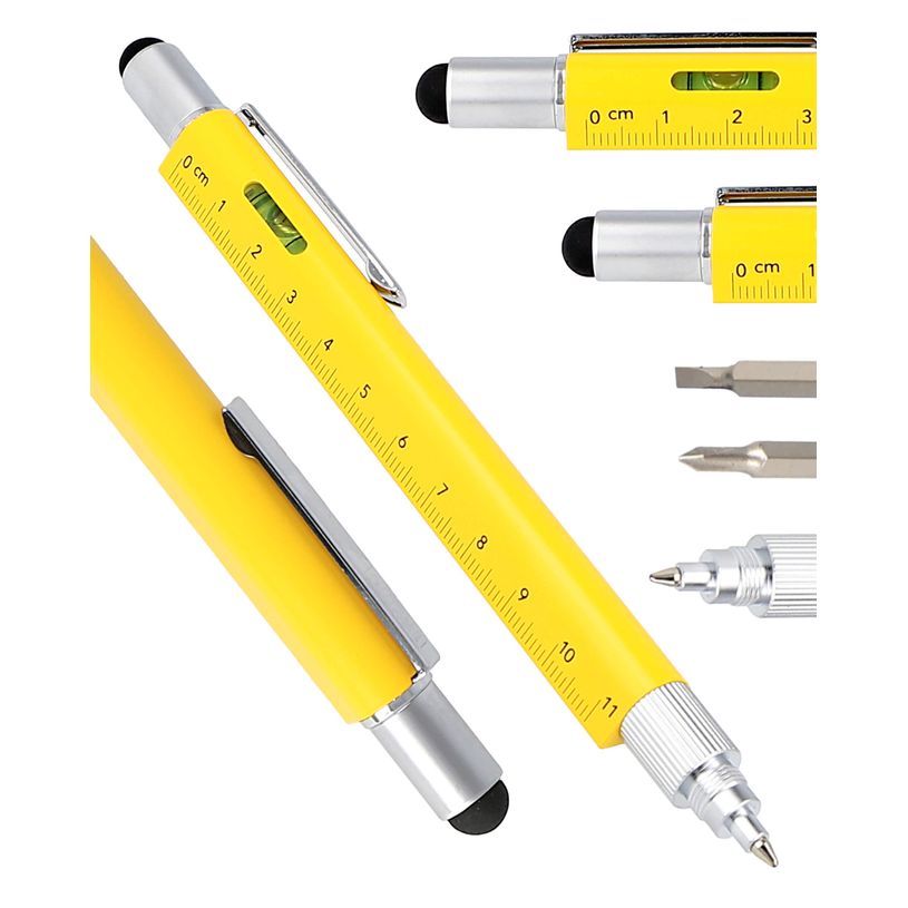 4014421701701-Stylo bille Tool Pen Yellow/jaune en boîte cadeau--3