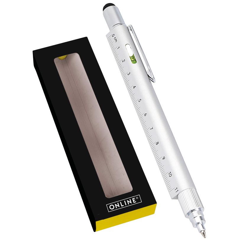 4014421701725-Stylo bille Tool Pen Silver/argent en boîte cadeau--1