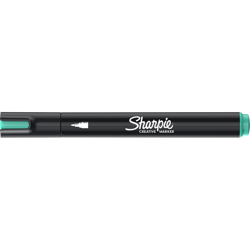 3026982055477-Sharpie Creative - Marqueur - non permanent - lac vert - encre acrylique à base d'eau - 2.5 mm--0
