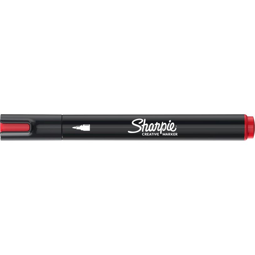 3026982055415-SHARPIE CREATIVE MARKERS feutres acrylique - Pointe ogive - Rouge--0