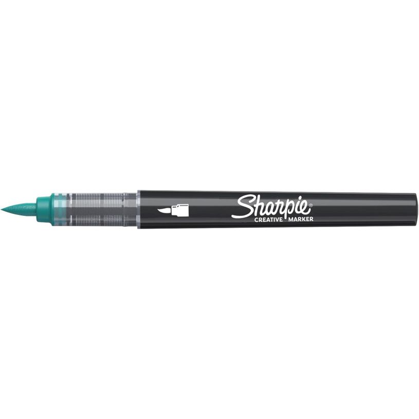 3026982055620-SHARPIE CREATIVE MARKERS feutres acrylique - Pointe pinceau - Vert Émeraude--0