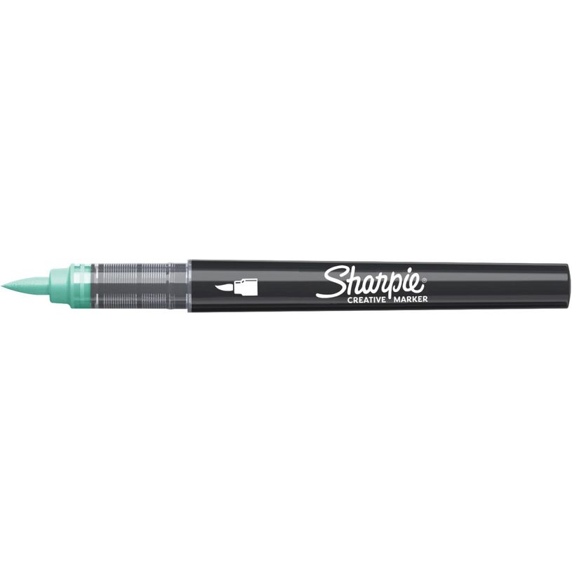 3026982055613-SHARPIE CREATIVE MARKERS feutres acrylique - Pointe pinceau - Vert Lac--0