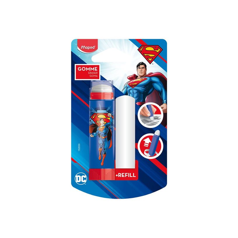 3154141520334-Maped - Superman - Gomme tube + 1 recharge gomme-P_405242125_4-2