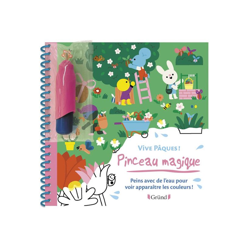 9782324032448-Pinceau magique Vive Pâques ! Livre Coloriage magique à l'eau avec un pinceau À partir -P_405242151_1-1