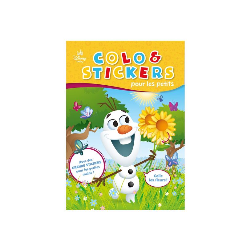 9782508057700-Colo & Stickers pour les petits (Olaf) - Disney Baby - livre de coloriage / d'activités-P_405242174_1-0