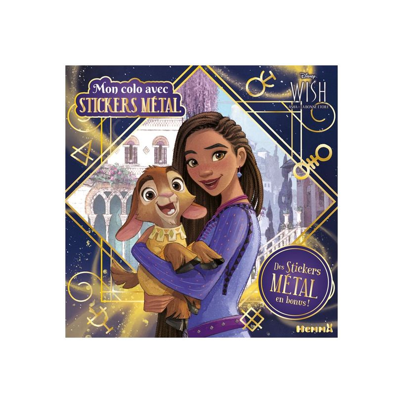 9782508057816-Mon colo avec stickers métal - Des stickers métal en bonus! - Disney Wish - livre de col-P_405242182_1-0