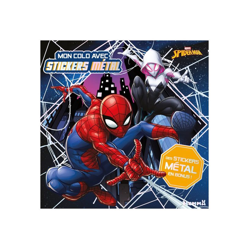 9782508057809-Mon colo avec stickers métal - Marvel Spider-Man - livre de coloriage / d'activités-P_405242185_1-0