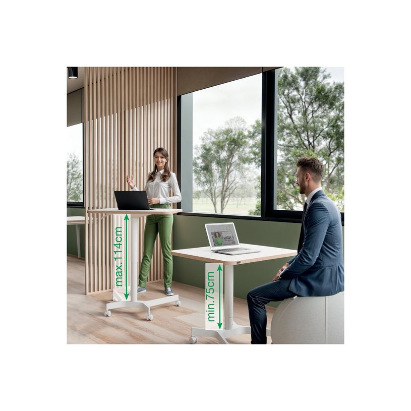 4002432138395-Bureau ERGO - Bureau assis-debout compact - réglable manuel 75-114cm - Blanc-P_405242224_10-7