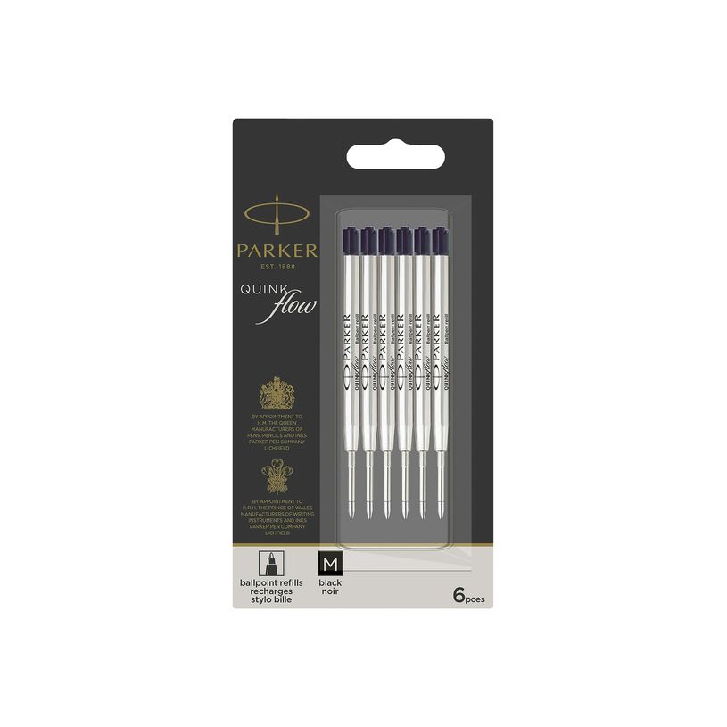 3026980251543-Parker QUINKflow - Recharge - noir - encre pigmentée - moyen (pack de 6)-P_405242336_2-0