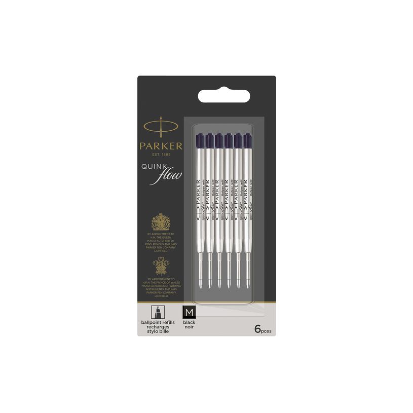 3026980251543-Parker QUINKflow - Recharge - noir - encre pigmentée - moyen (pack de 6)-P_405242336_3-1