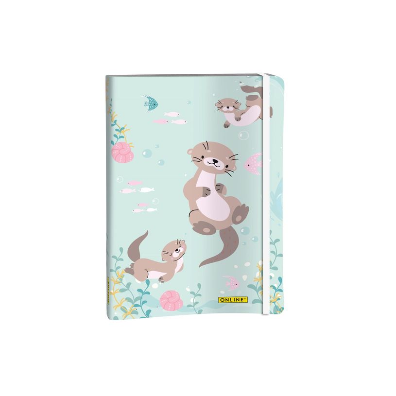 4014421022875-ONLINE - Carnet à puce - A5 - 72 feuilles / 144 pages - pointillé - otter - bleu - carto-P_405242398_4-1