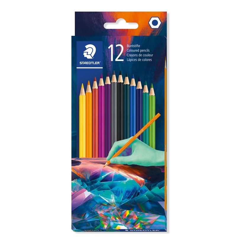 4007817166406-STAEDTLER® - Etui carton 12 crayons de couleur hexagonaux assortis - Edition Multiverse-P_405242521_1-0