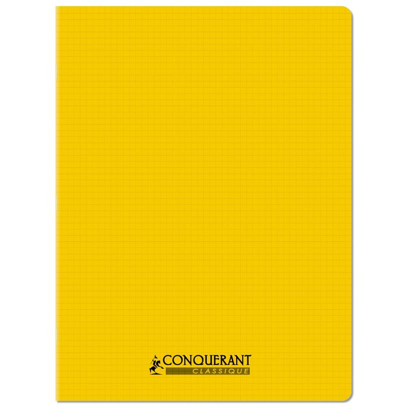 3020120259345-Conquérant Classique - Cahier polypro - 24 x 32 cm - 48 pages - petits carreaux (5x5 mm) -P_405242569_1-0