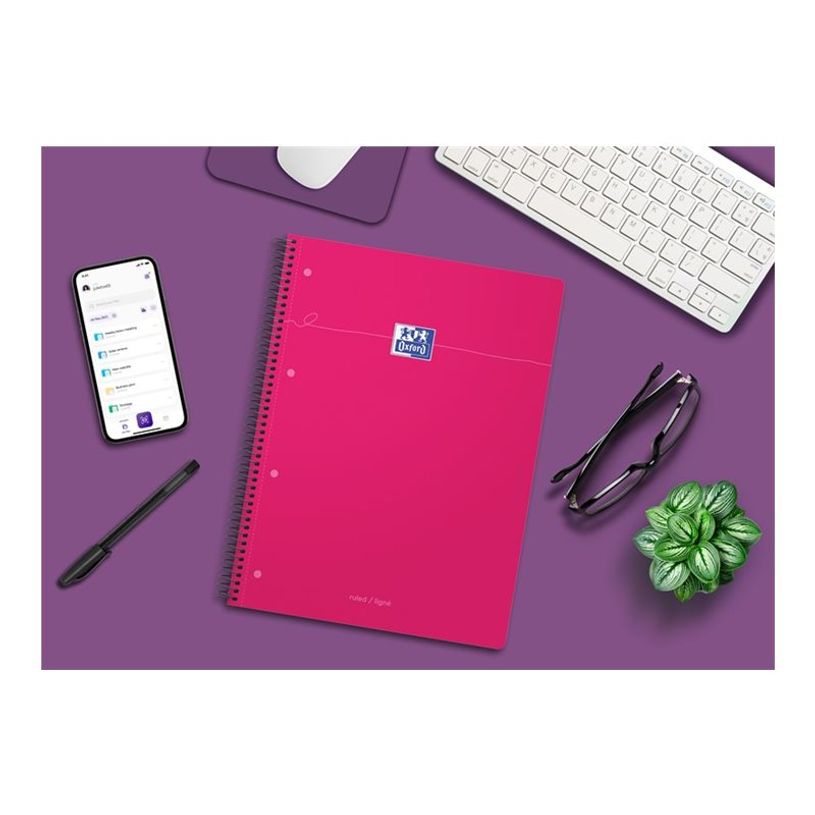 8412771053635-Oxford Smart Pastel - Cahier de notes - reliure à spirale - A4 Plus (210 x 297 mm) - 80 f-P_405242577_4-4