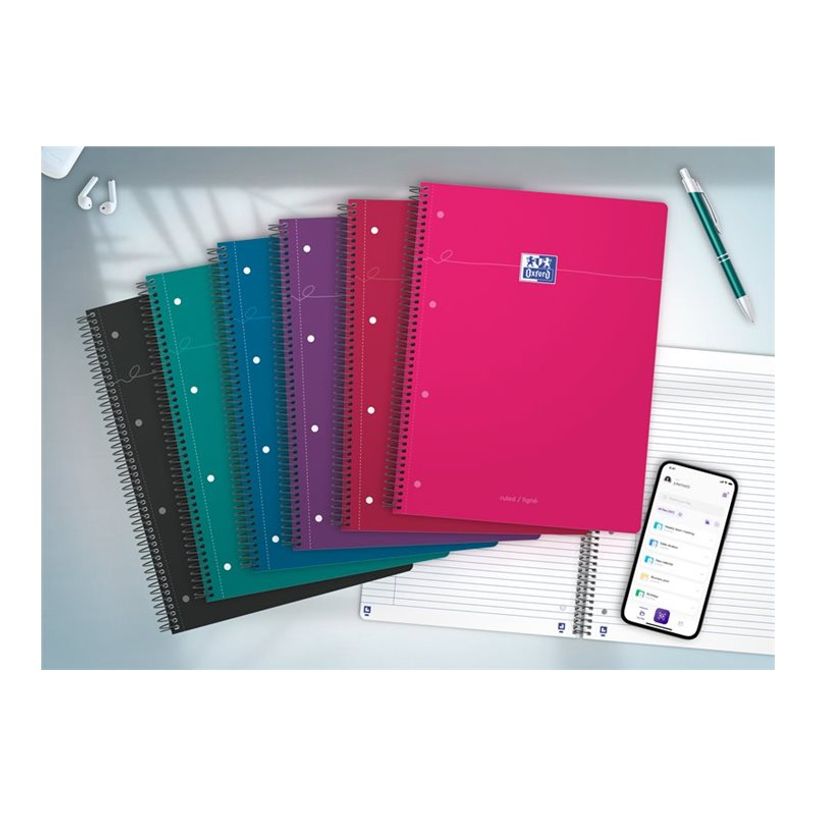 8412771053635-Oxford Smart Pastel - Cahier de notes - reliure à spirale - A4 Plus (210 x 297 mm) - 80 f-P_405242577_9-2