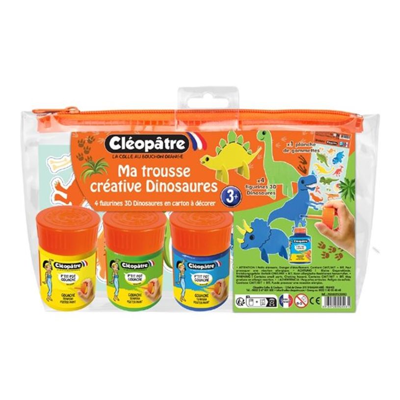 3134725025431-Cléopâtre My Creative - Kit de décorations avec 4 figurines 3D en carton épais à déc-P_405242586_1-0