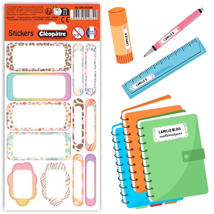 3134725026322-Cléopatre - 12 étiquettes no pack - Primaire-P_405242589_1-0