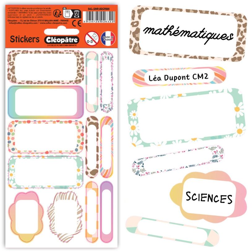 3134725026322-Cléopatre - 12 étiquettes no pack - Primaire-P_405242589_5-4