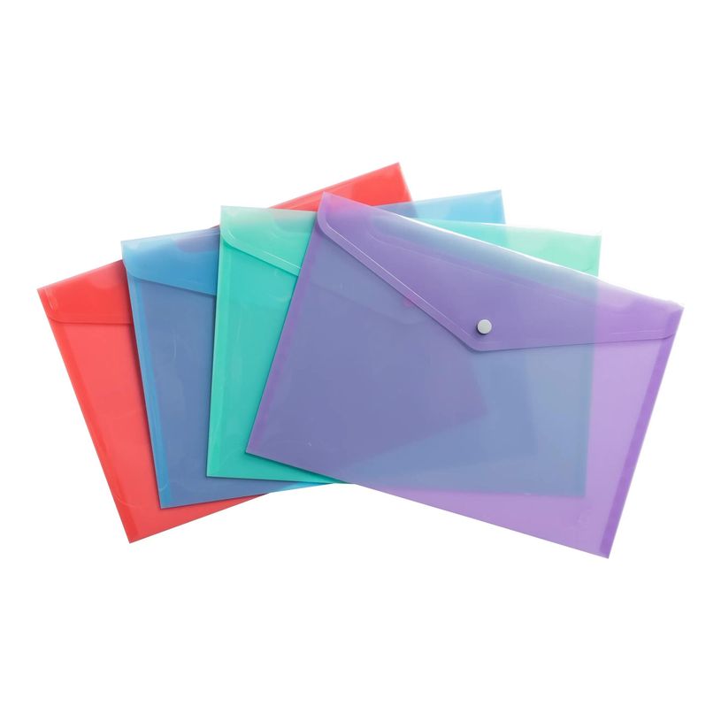 3130630354505-Exacompta Chromaline Pastel - Pochette - pour A4 (210 x 297 mm) - Corail, mauve, bleu past-P_405242627_2-0