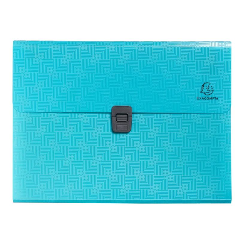 3130630552994-Exacompta Pop'N Co - Trieur à soufflet - 13 compartiments - pour A4 (210 x 297 mm) - cyan-P_405242634_2-0