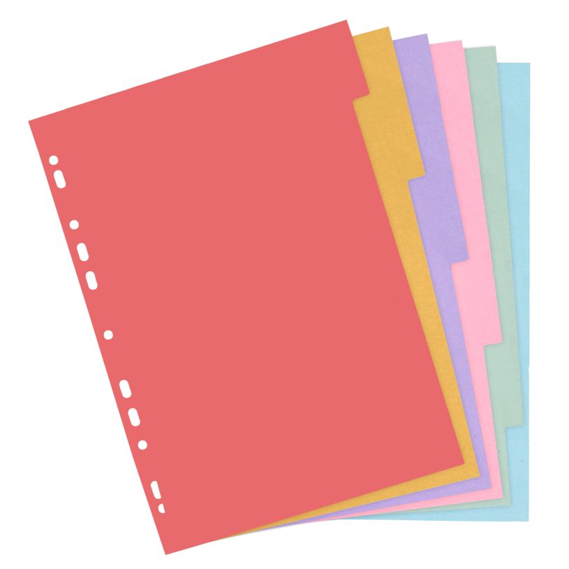 3130638160061-Les Prix Mini - Intercalaire A4 en Carte Recyclée – 6 Onglets-P_405242687_2-1