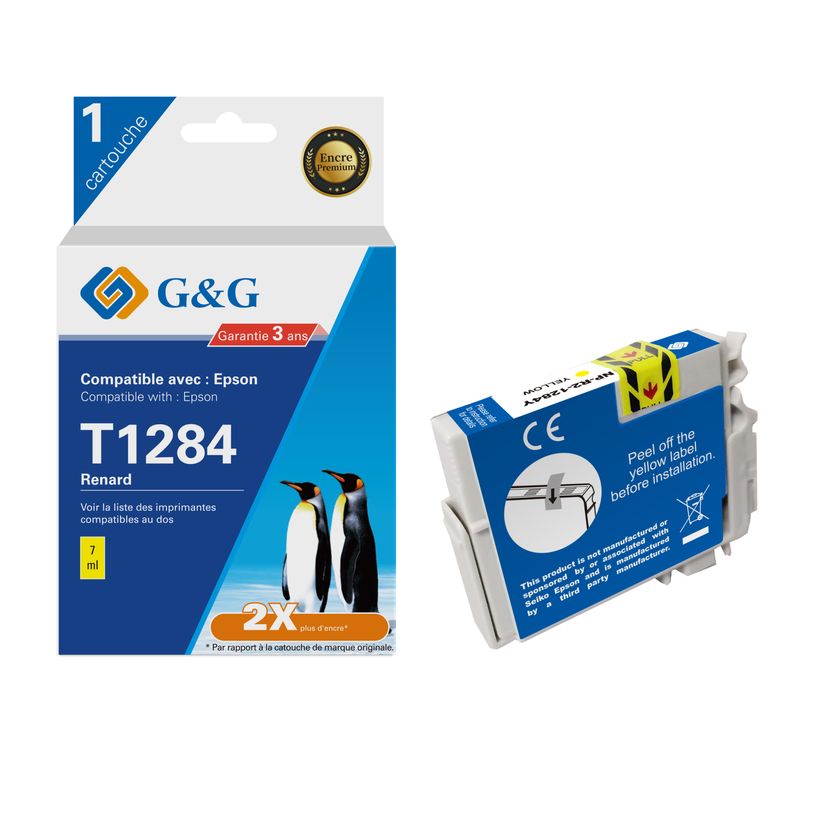 6937173406442-Cartouche compatible Epson T1284 Renard - jaune - G&G-P_405242818_1-0