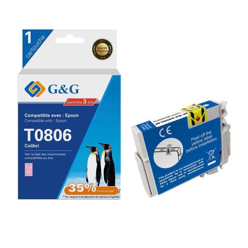 6937173406992-Cartouche compatible Epson T0806 Colibri - magenta clair - G&G-P_405242885_1-0