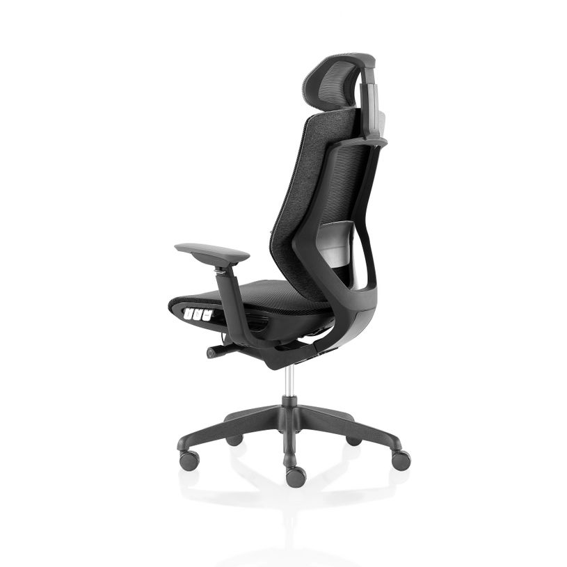 3760388581290-Fauteuil de bureau ALEA - accoudoirs - appuie-tête - noir--2